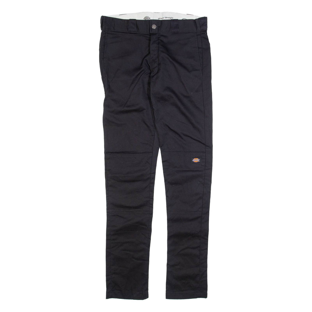 DICKIES Mens Trousers Black Slim Straight W30 L34
