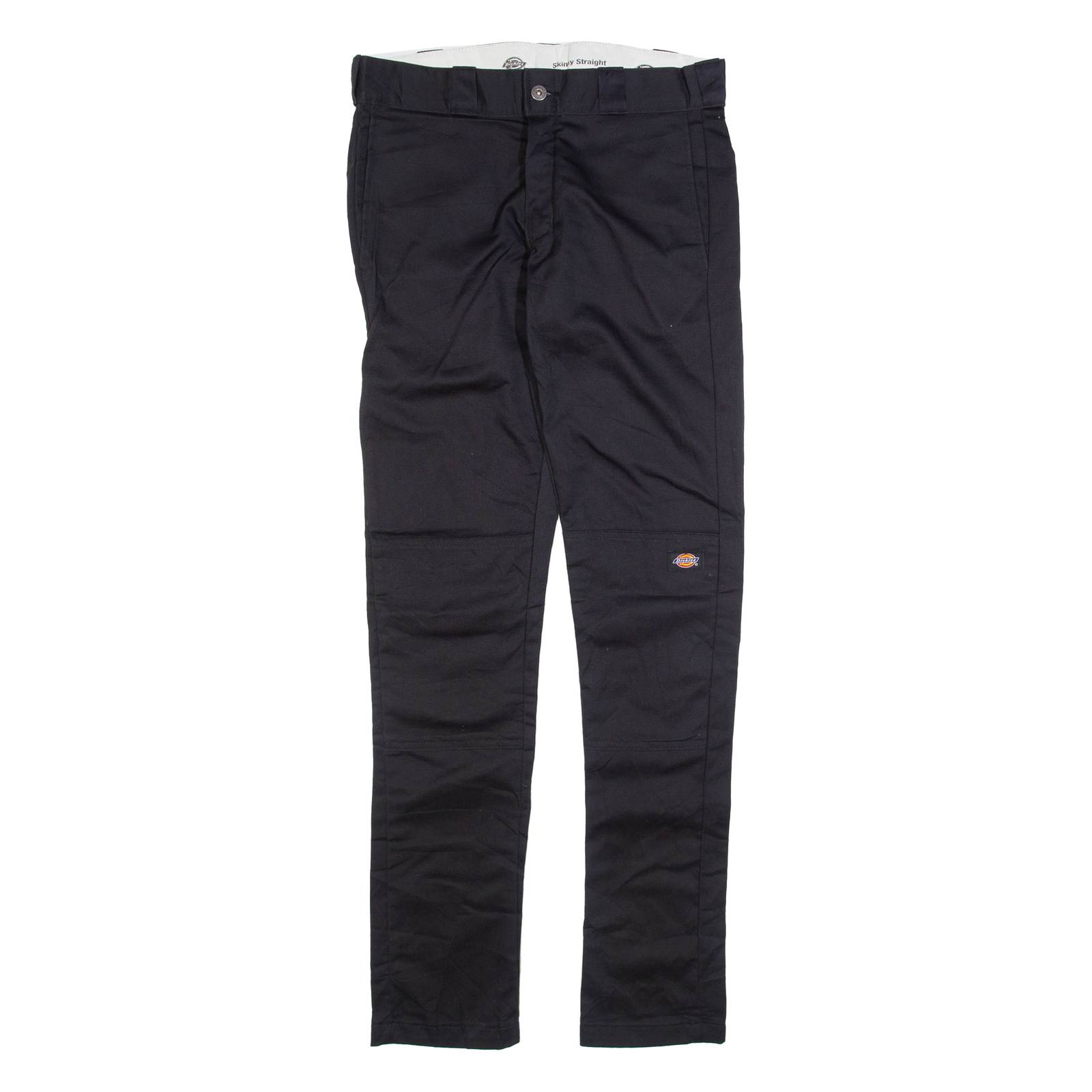 DICKIES Mens Trousers Black Slim Straight W30 L34
