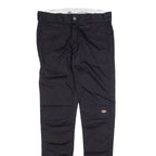 DICKIES Mens Trousers Black Slim Straight W30 L34