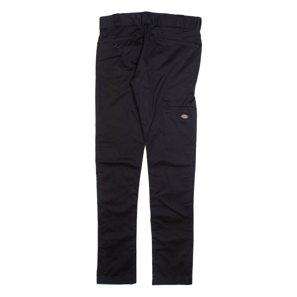 DICKIES Mens Trousers Black Slim Straight W30 L34
