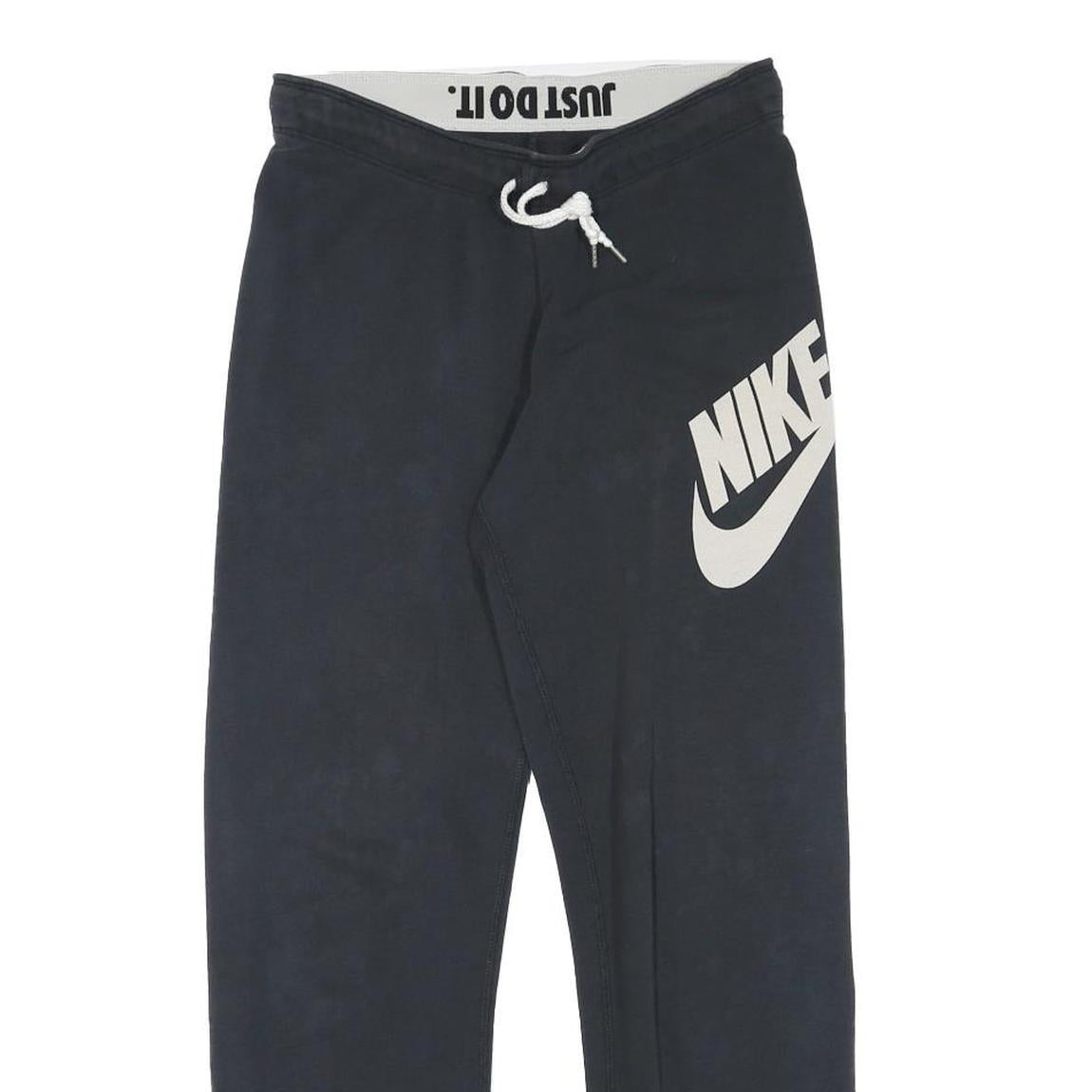 NIKE Mens Joggers Black Regular Tapered M W28 L27 Cotton Blend Casualwear