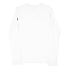 SUPERDRY Mens White Graphic Long Sleeve Crew Neck T-Shirt S Cotton Blend
