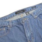 CALVIN KLEIN JEANS Womens Relaxed Blue Denim Medium W34 L30 Casual Zip Waist