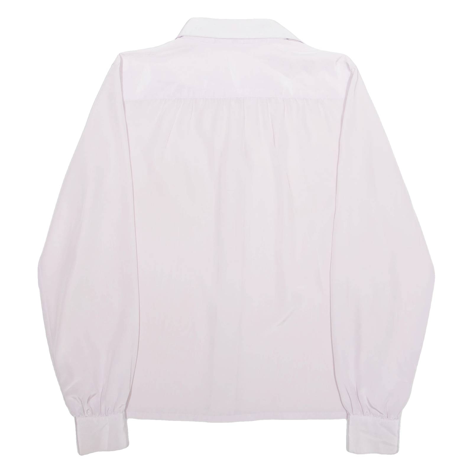 VALENTINE Womens Blouse Purple Collared Long Sleeve M
