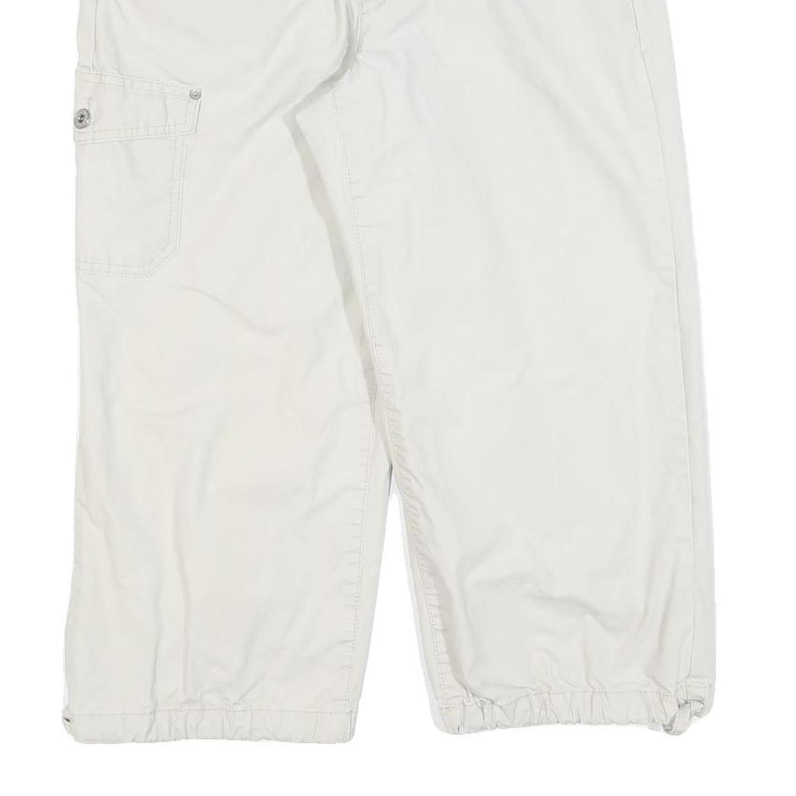 JEANSTAR Womens Shorts White Casual Cargo Cotton Blend M W32