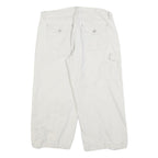 JEANSTAR Womens Shorts White Casual Cargo Cotton Blend M W32