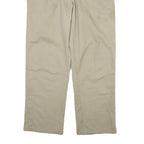 DICKIES Mens Cotton Beige Regular Fit Straight Leg Trousers W36 L29 Workwear