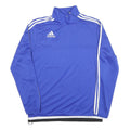 ADIDAS Mens Blue Crew Neck M Polyester Blend Sweatshirt Sports Athletic Training