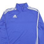 ADIDAS Mens Blue Crew Neck M Polyester Blend Sweatshirt Sports Athletic Training