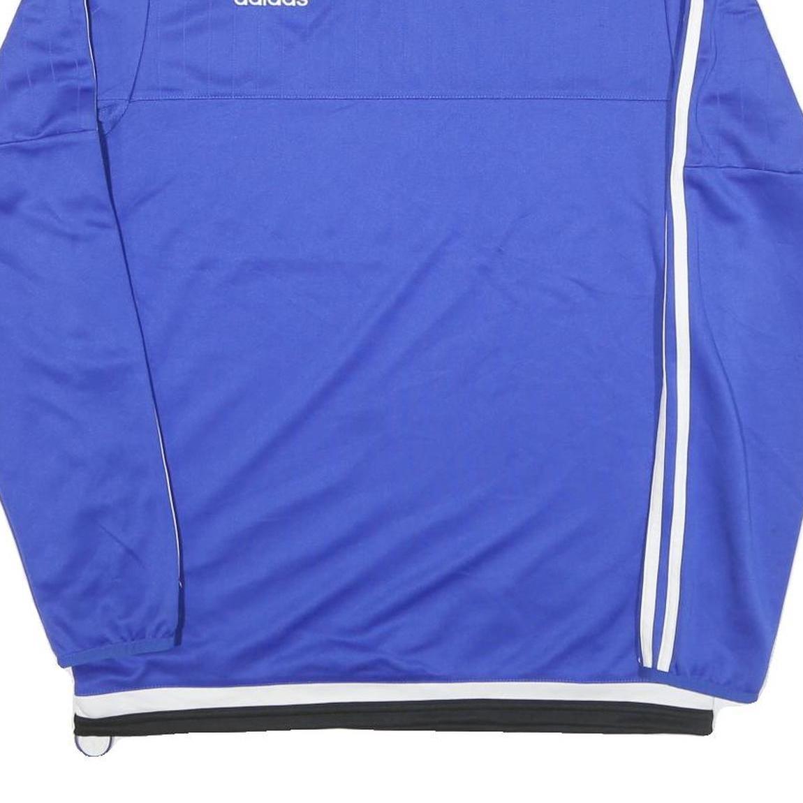 ADIDAS Mens Blue Crew Neck M Polyester Blend Sweatshirt Sports Athletic Training