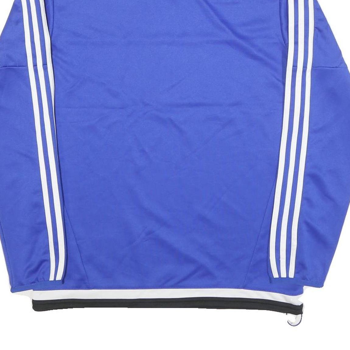 ADIDAS Mens Blue Crew Neck M Polyester Blend Sweatshirt Sports Athletic Training