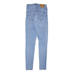 LEVI'S Womens Slim Fit Light Blue Denim Skinny Jeans W24 L30 Zip Cotton Blend