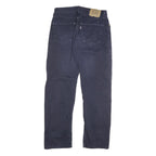 LEVI'S Mens Regular Navy Blue Cotton Blend Button Trousers W30 L28 Casual