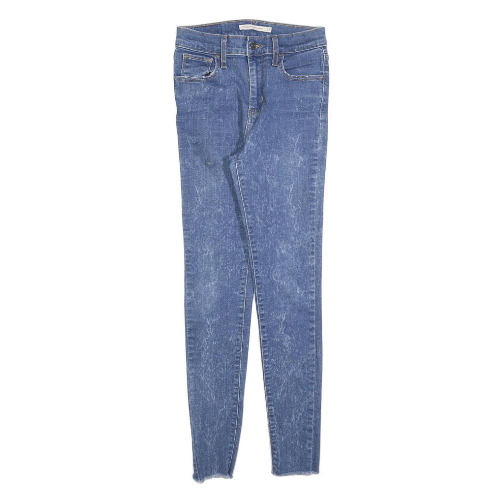 LEVI'S 720 Womens Jeans Blue Slim Skinny Denim Medium W25 L27 Stretch Zip Fly
