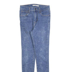 LEVI'S 720 Womens Jeans Blue Slim Skinny Denim Medium W25 L27 Stretch Zip Fly