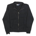 FILA Womens Black Zip Jacket S Cotton Blend Plain Casual Sportswear Sweatshirt