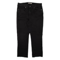 LEVI'S Womens Jeans Black Classic Straight W33 L25