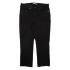 LEVI'S Womens Jeans Black Classic Straight W33 L25