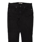 LEVI'S Womens Jeans Black Classic Straight W33 L25