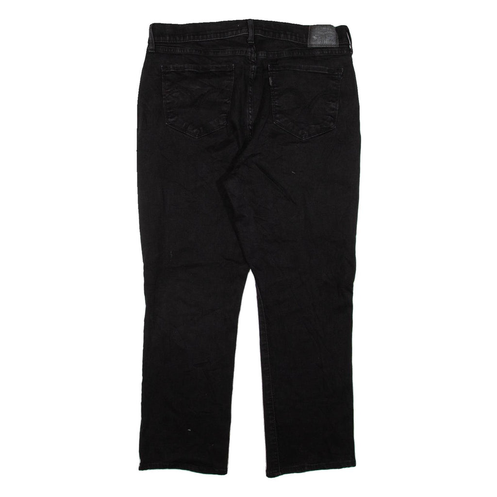 LEVI'S Womens Jeans Black Classic Straight W33 L25
