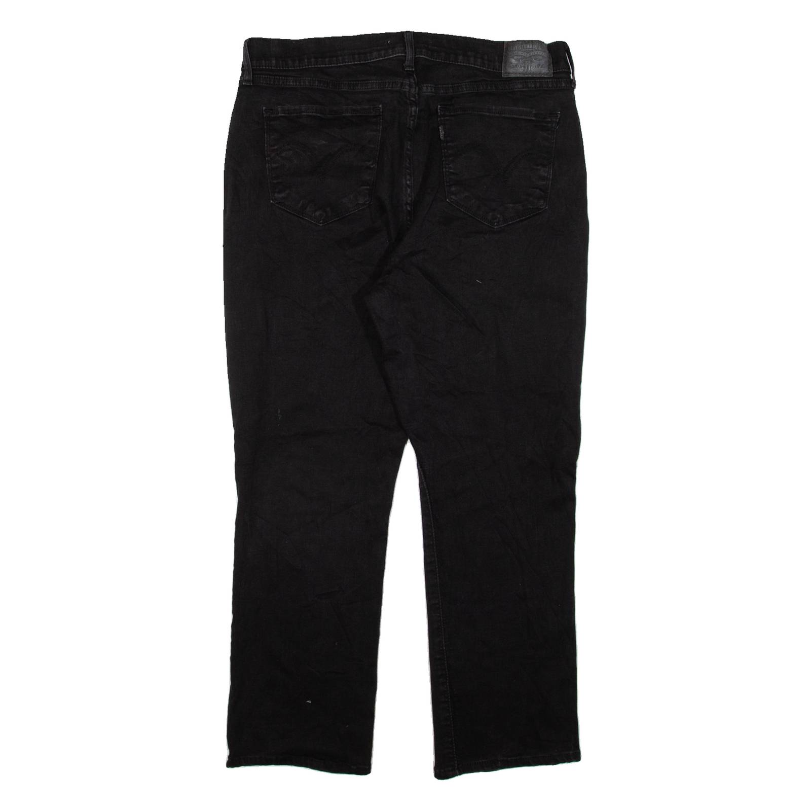 LEVI'S Womens Jeans Black Classic Straight W33 L25