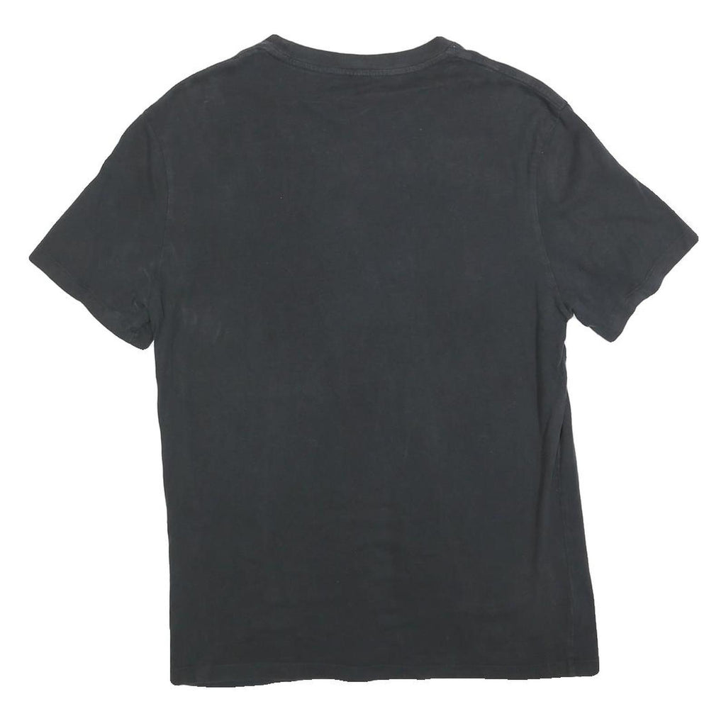 LEVI'S Mens Black Graphic T-Shirt M Short Sleeve Crew Neck Cotton Blend