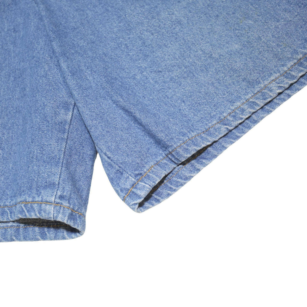 Womens Blue Casual Cotton Blend Elastic Waist Shorts UK 10 W26 Relaxed Fit