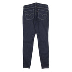LEVI'S Womens Dark Blue Slim Skinny Denim Jeans W28 L30 Zipper Ankle Detail
