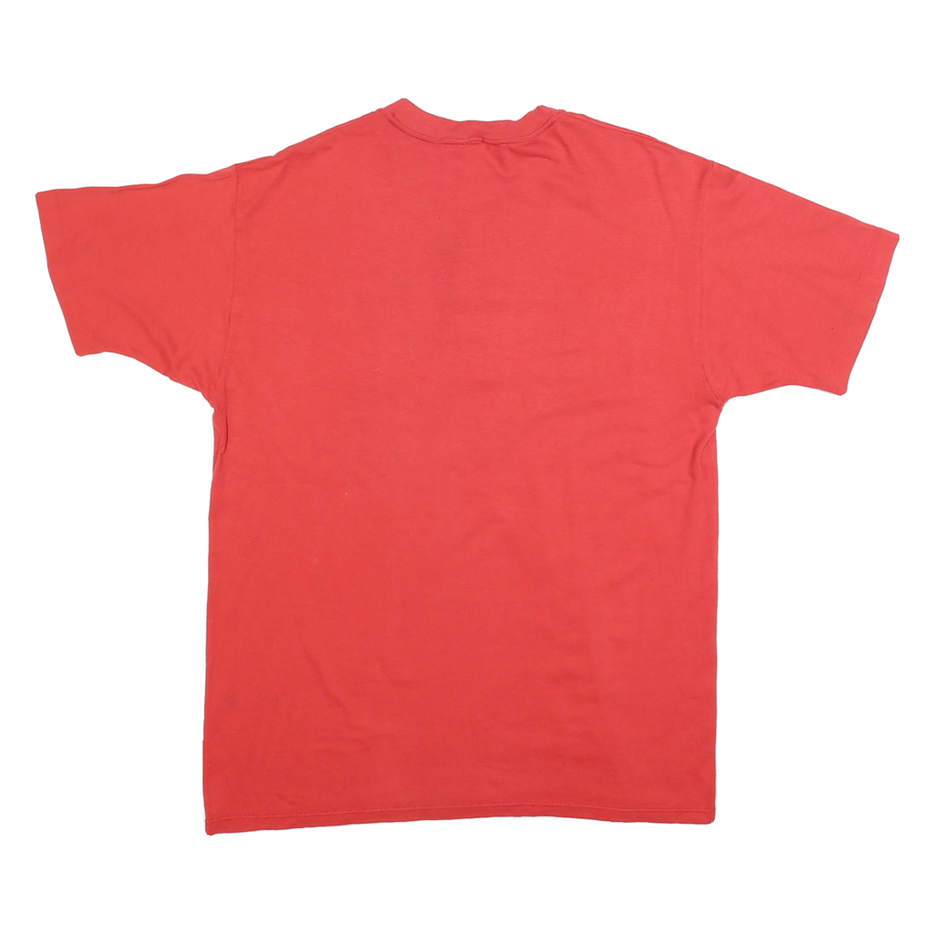 JERZEES Mens Red Friday Harbor Washington Graphic T-Shirt L Short Sleeve Crew