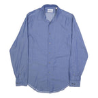 CALVIN KLEIN Mens Blue Shirt M Cotton Classic Formal Long Sleeve Button Closure