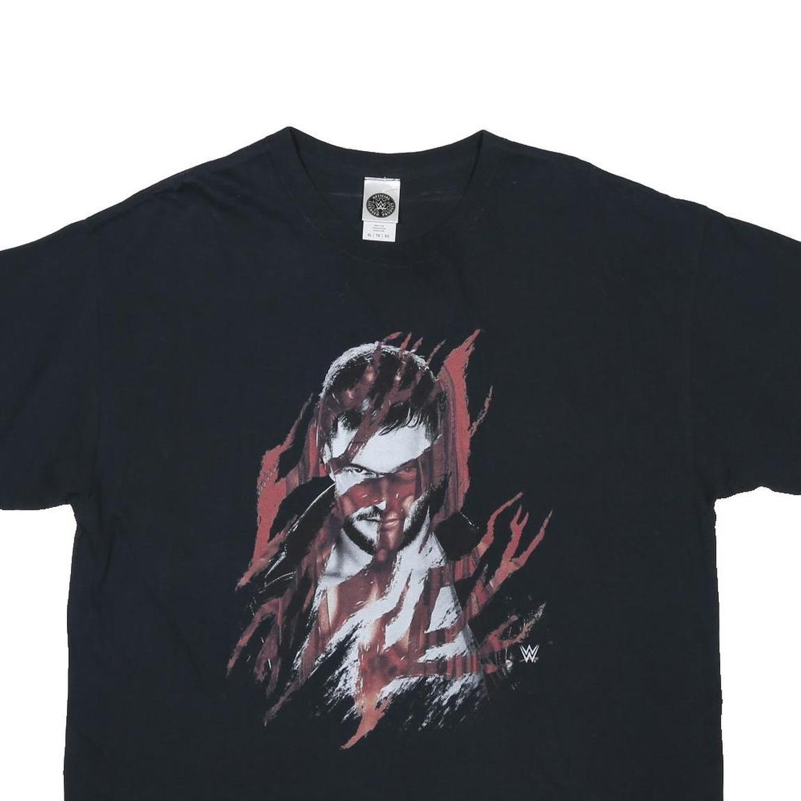 WWE Mens Black XL Graphic T-Shirt Crew Neck Short Sleeve Finn Balor Print