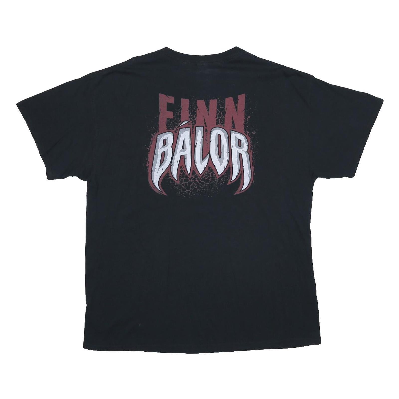 WWE Mens Black XL Graphic T-Shirt Crew Neck Short Sleeve Finn Balor Print