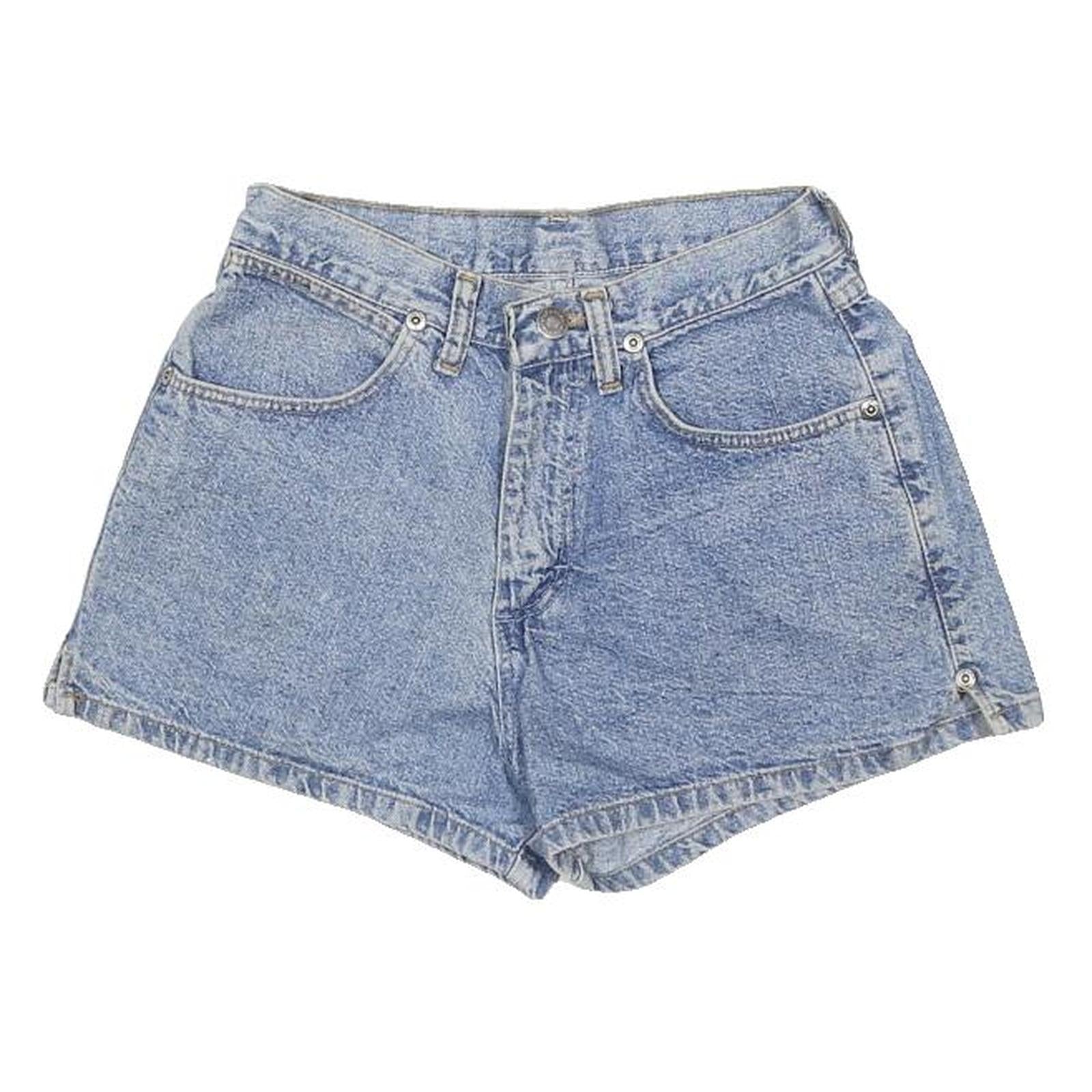 WRANGLER Womens Shorts Blue Denim Casual XS W24 Vintage Style