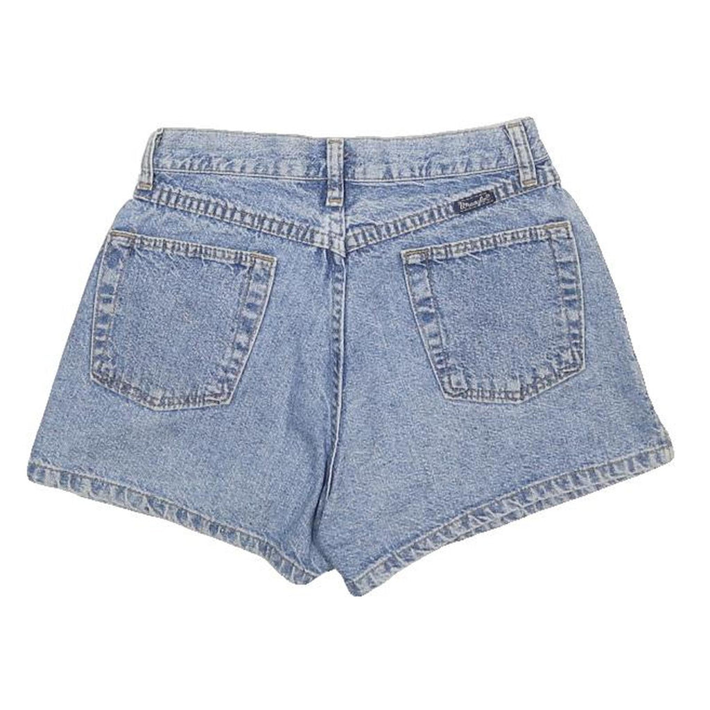 WRANGLER Womens Shorts Blue Denim Casual XS W24 Vintage Style