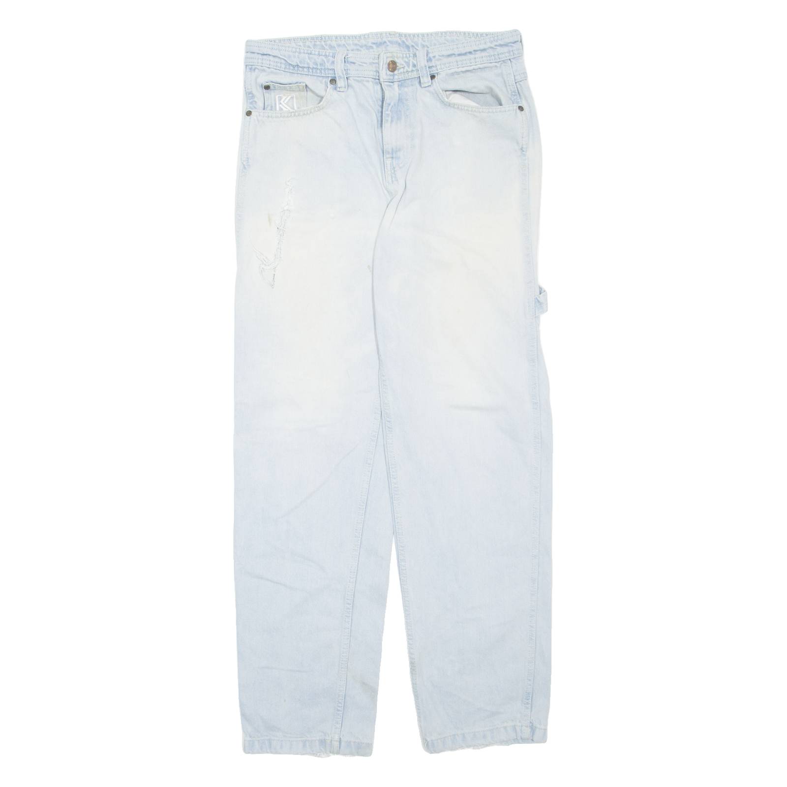 KARL KANI Womens Jeans Blue Regular Straight W32 L30