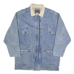 REUNION Mens Blue Denim Jacket S Cotton Casual Button Closure Classic Style