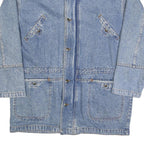REUNION Mens Blue Denim Jacket S Cotton Casual Button Closure Classic Style
