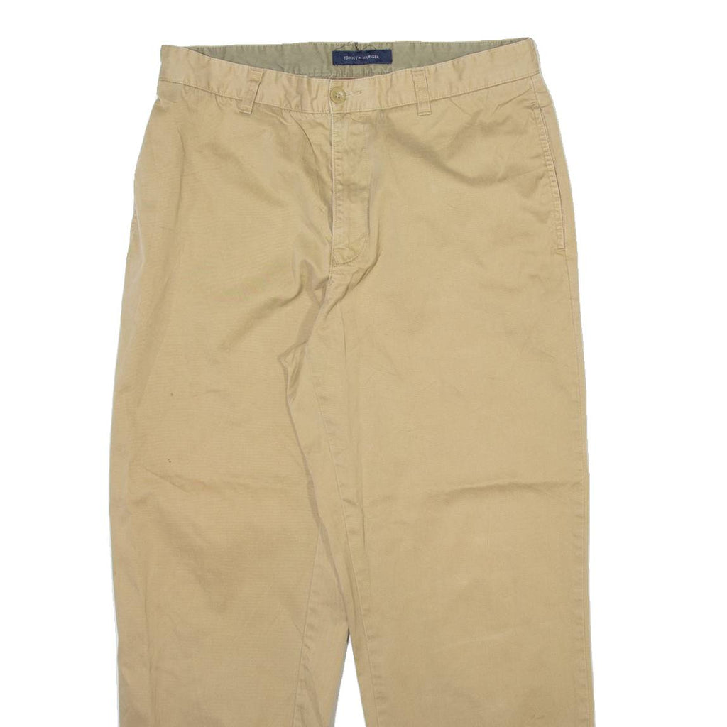TOMMY HILFIGER Mens Trousers Beige Relaxed Straight W33 L30