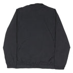 ADIDAS Mens Black Track Jacket M Polyester Blend Zip Plain Sportswear
