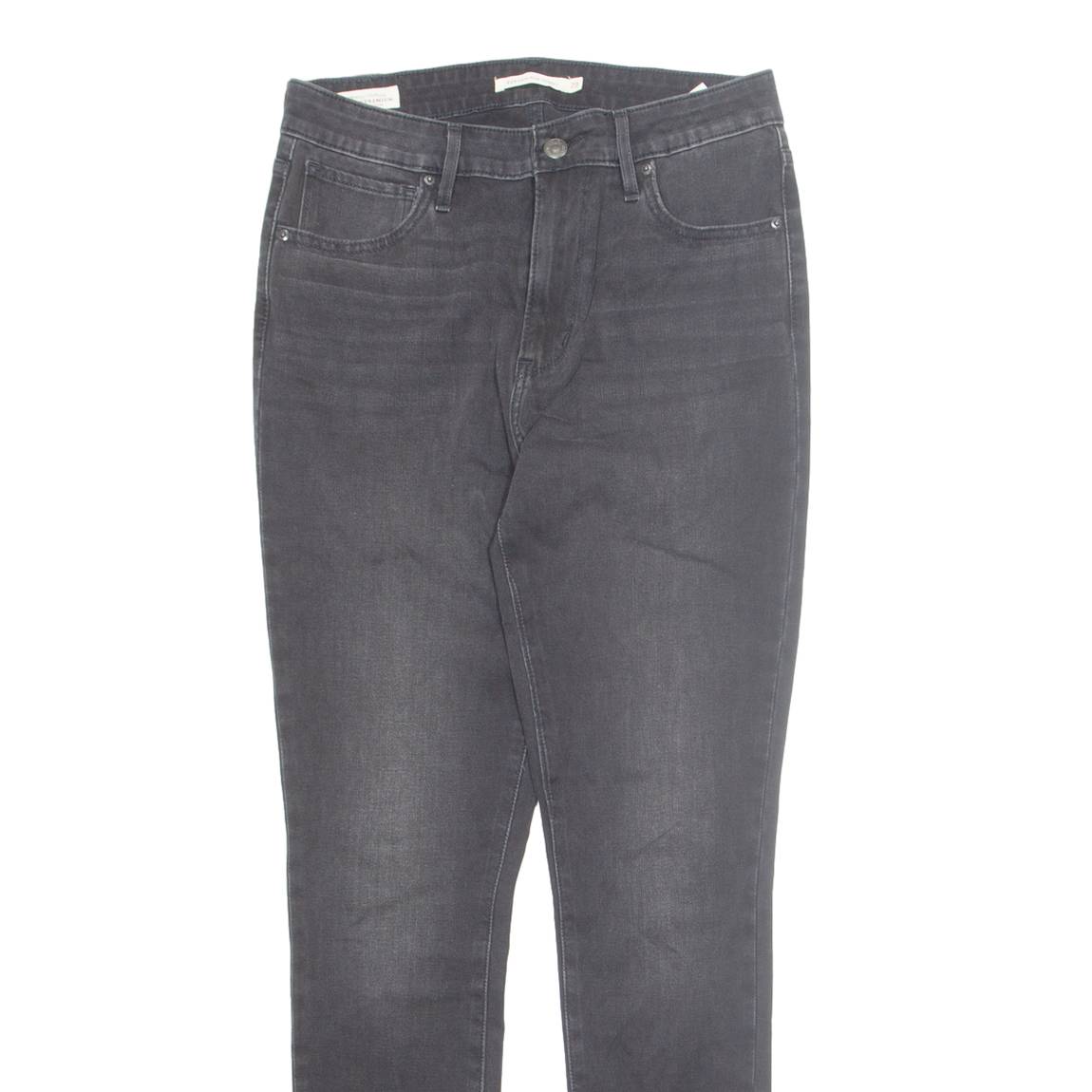 LEVI'S 721 High Rise Skinny Womens Jeans Black Classic Skinny W29 L29