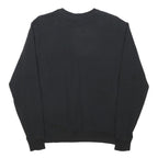 FILA Mens Black Crew Neck S Logo Sweatshirt Cotton Blend Pullover Casual