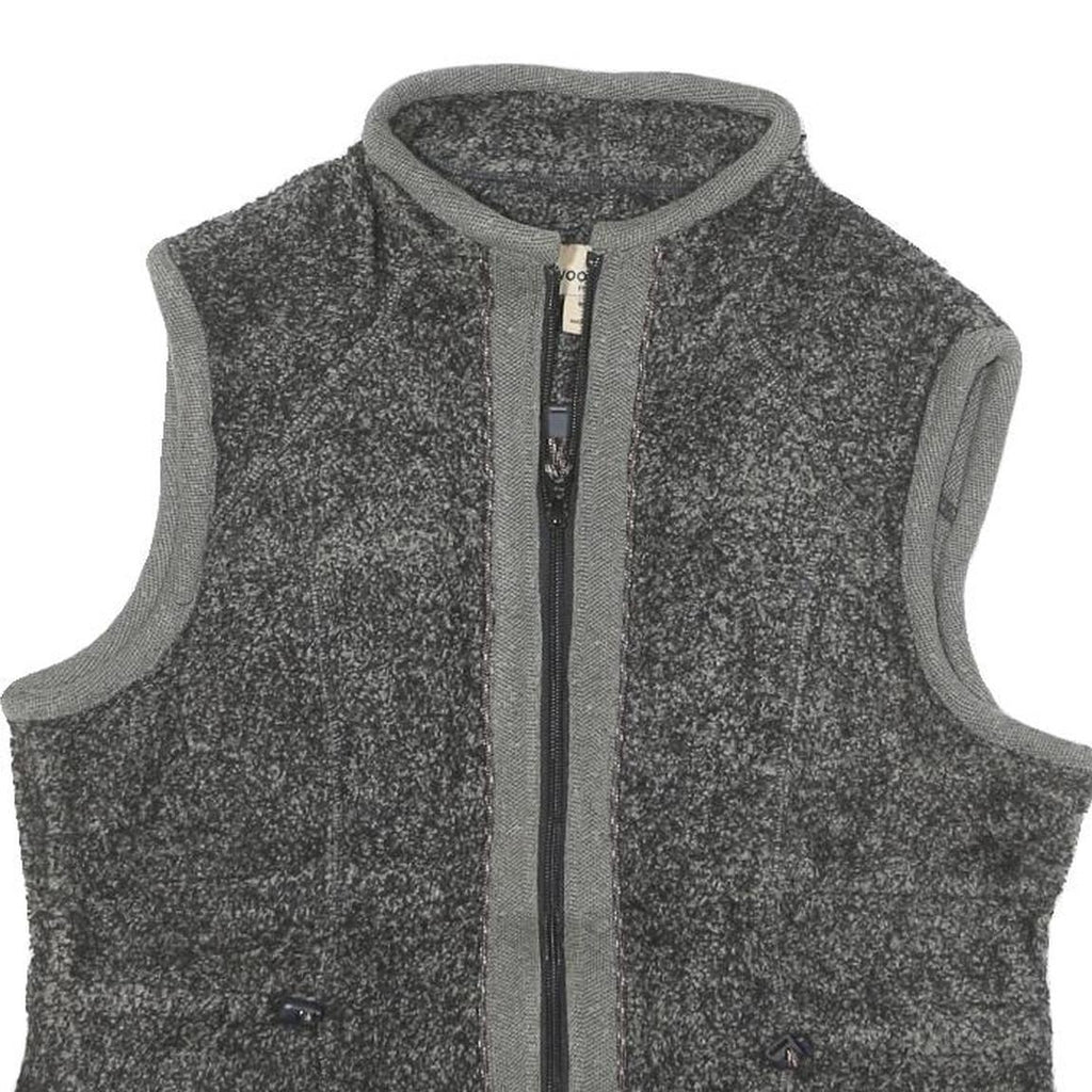 WOOLRICH Womens Grey Zip Jacket Size M Polyester Blend Warm Layering