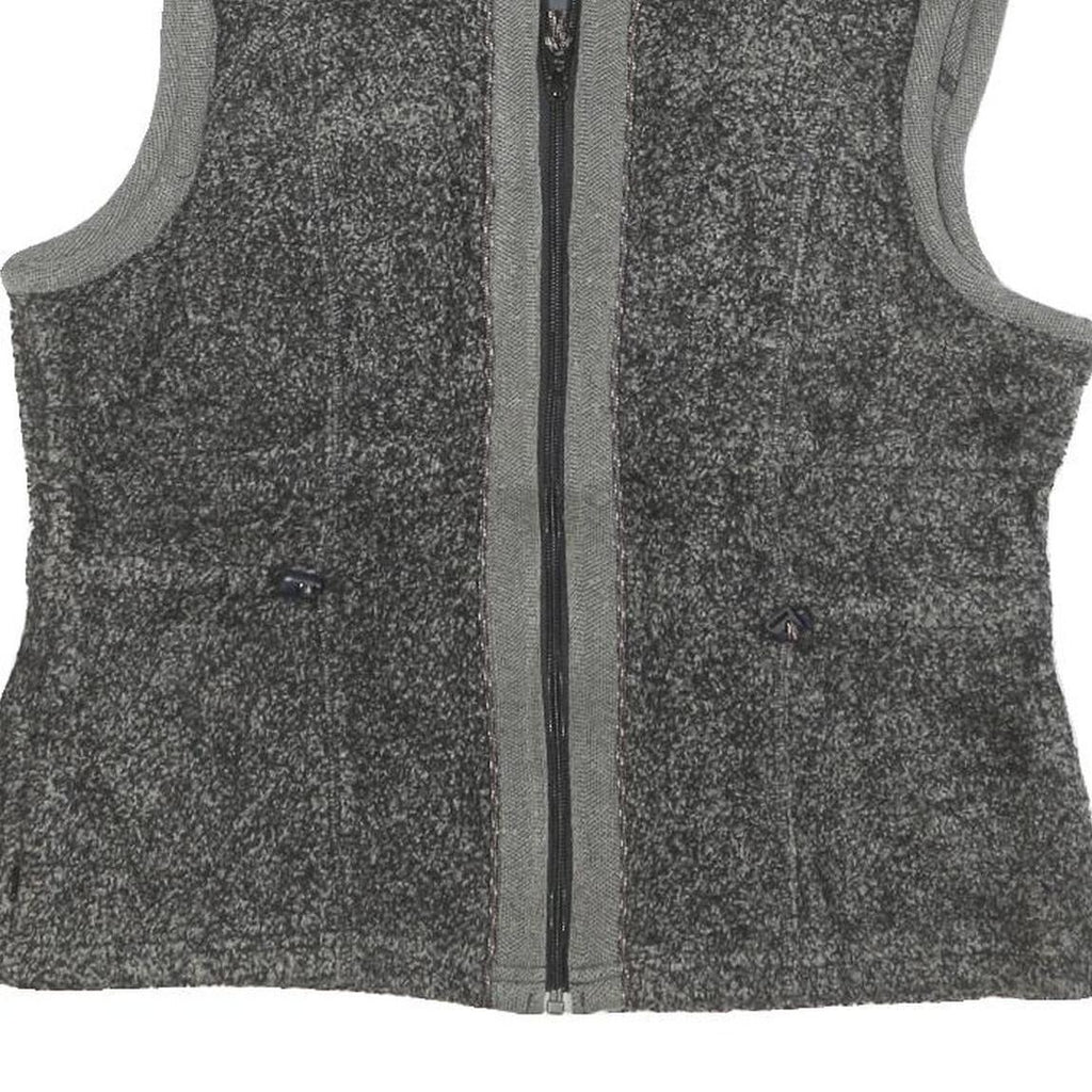 WOOLRICH Womens Grey Zip Jacket Size M Polyester Blend Warm Layering