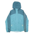 CHAMPION Womens Blue & Teal Lightweight Hooded Jacket XL Polyester Windbreaker