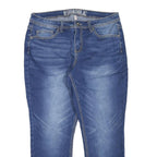 HYDRAULIC Womens Regular Blue Skinny Denim Medium W34 L27 Embroidered Pockets