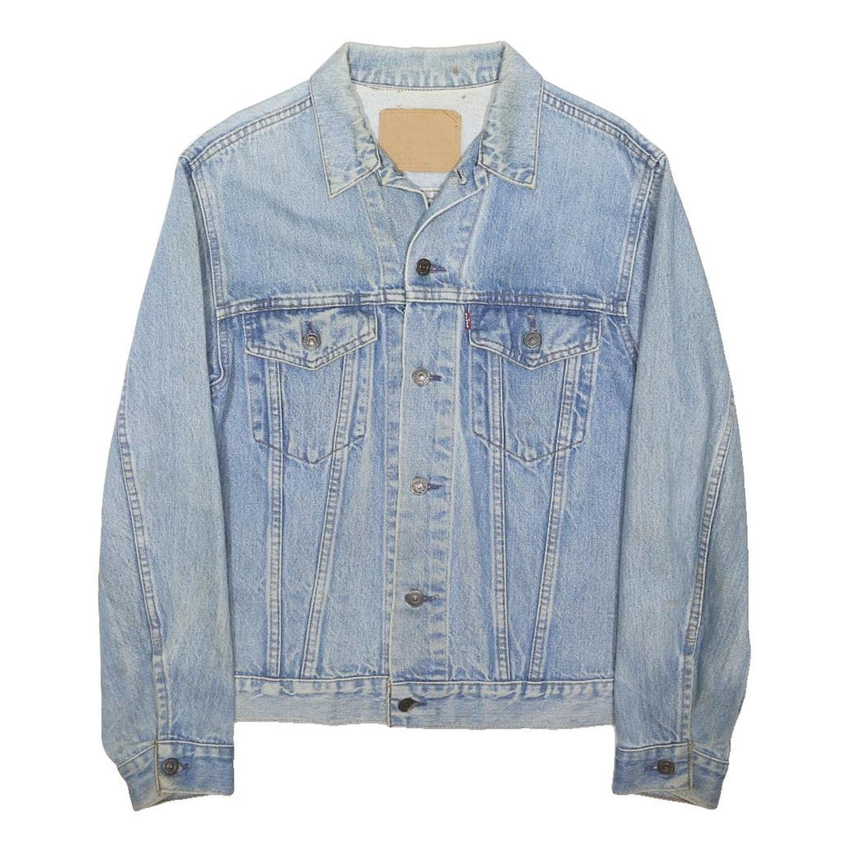 LEVI'S Mens Blue Denim Jacket M Cotton Blend Classic Button Closure Casual