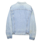 LEVI'S Mens Blue Denim Jacket M Cotton Blend Classic Button Closure Casual
