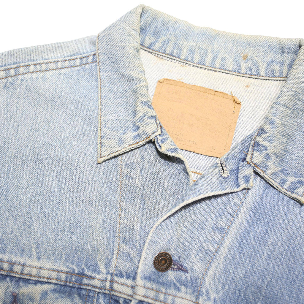 LEVI'S Mens Blue Denim Jacket M Cotton Blend Classic Button Closure Casual