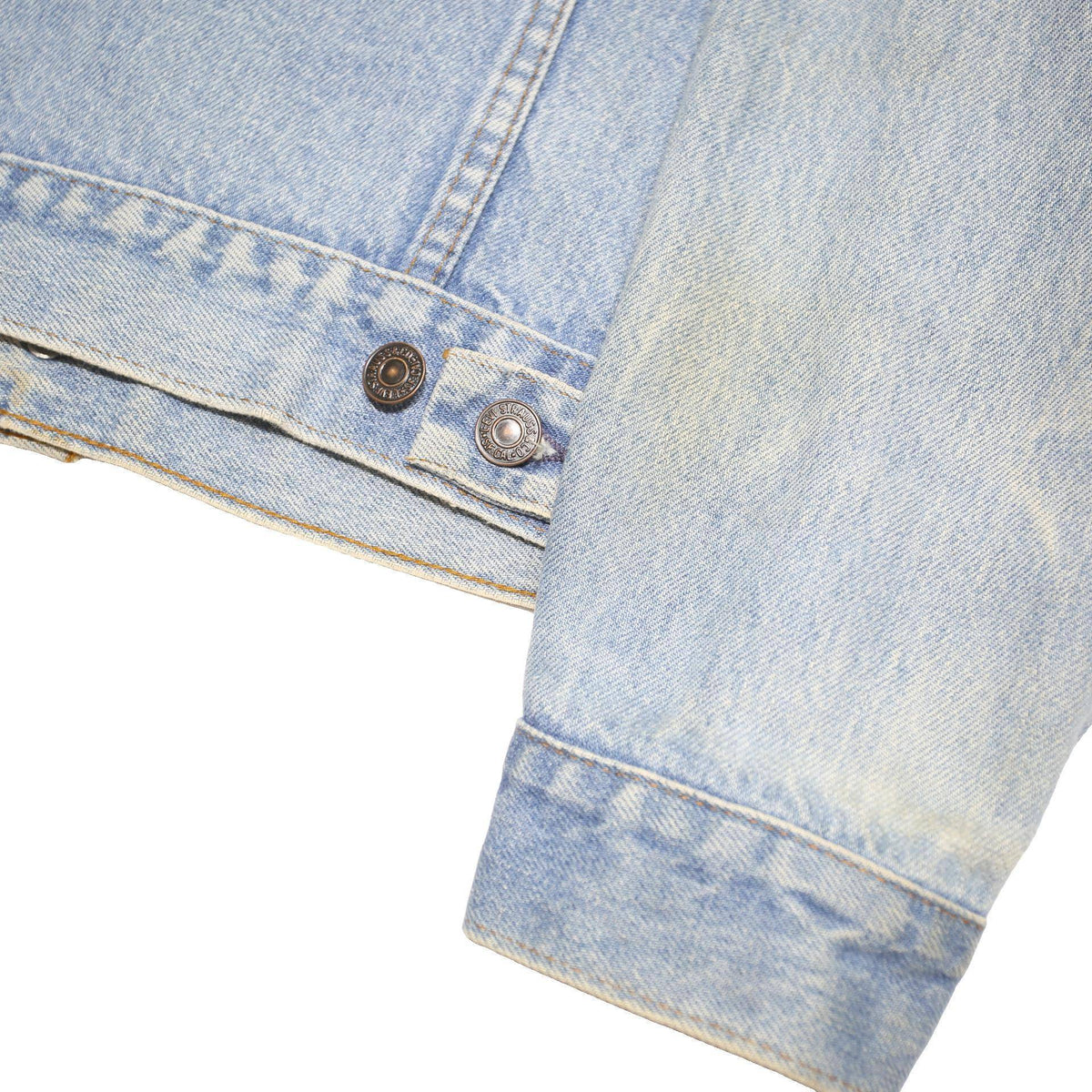 LEVI'S Mens Blue Denim Jacket M Cotton Blend Classic Button Closure Casual