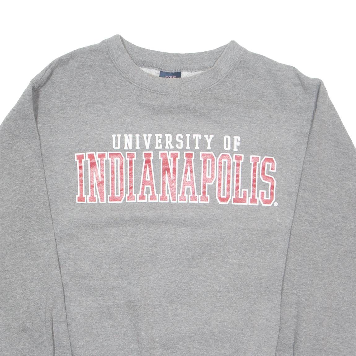 MV SPORT University Of Indianapolis Mens Sweatshirt Grey USA M